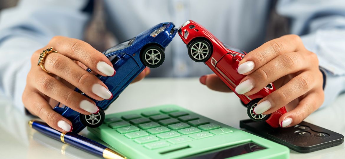 Car dealer woman businesswoman signing car insurance document or rental paper.